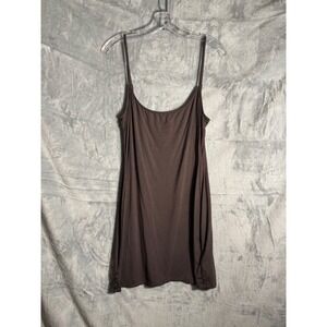 Reformation Brown Spaghetti Strap Slip Dress XL Climate Neutral Certified‎